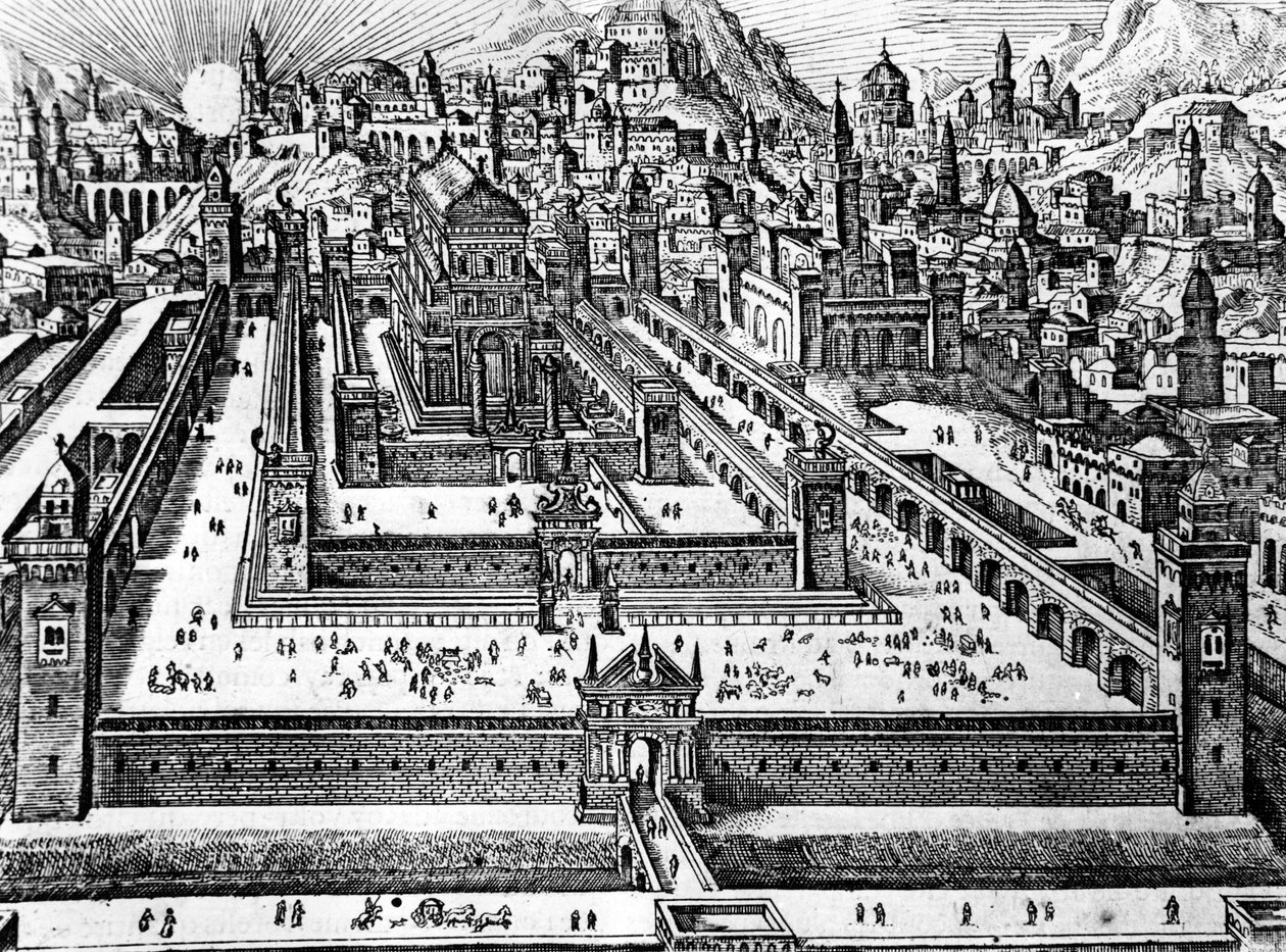 重建所罗门神庙，c.1700 作者 荷兰学校