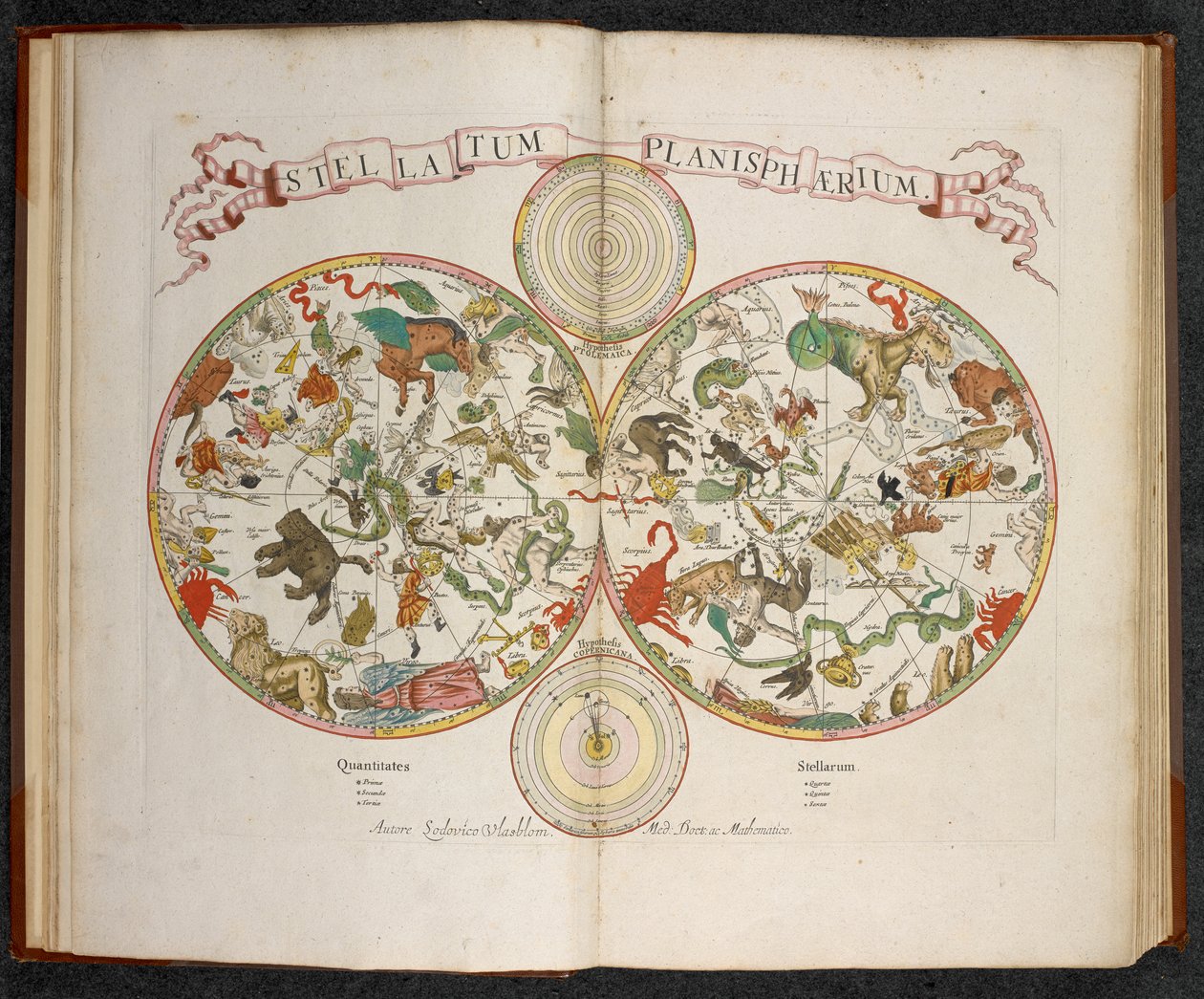 黄道十二宫星盘(Stellatum Planisphaerium)，带有黄道十二宫标志的星盘 作者 荷兰学校
