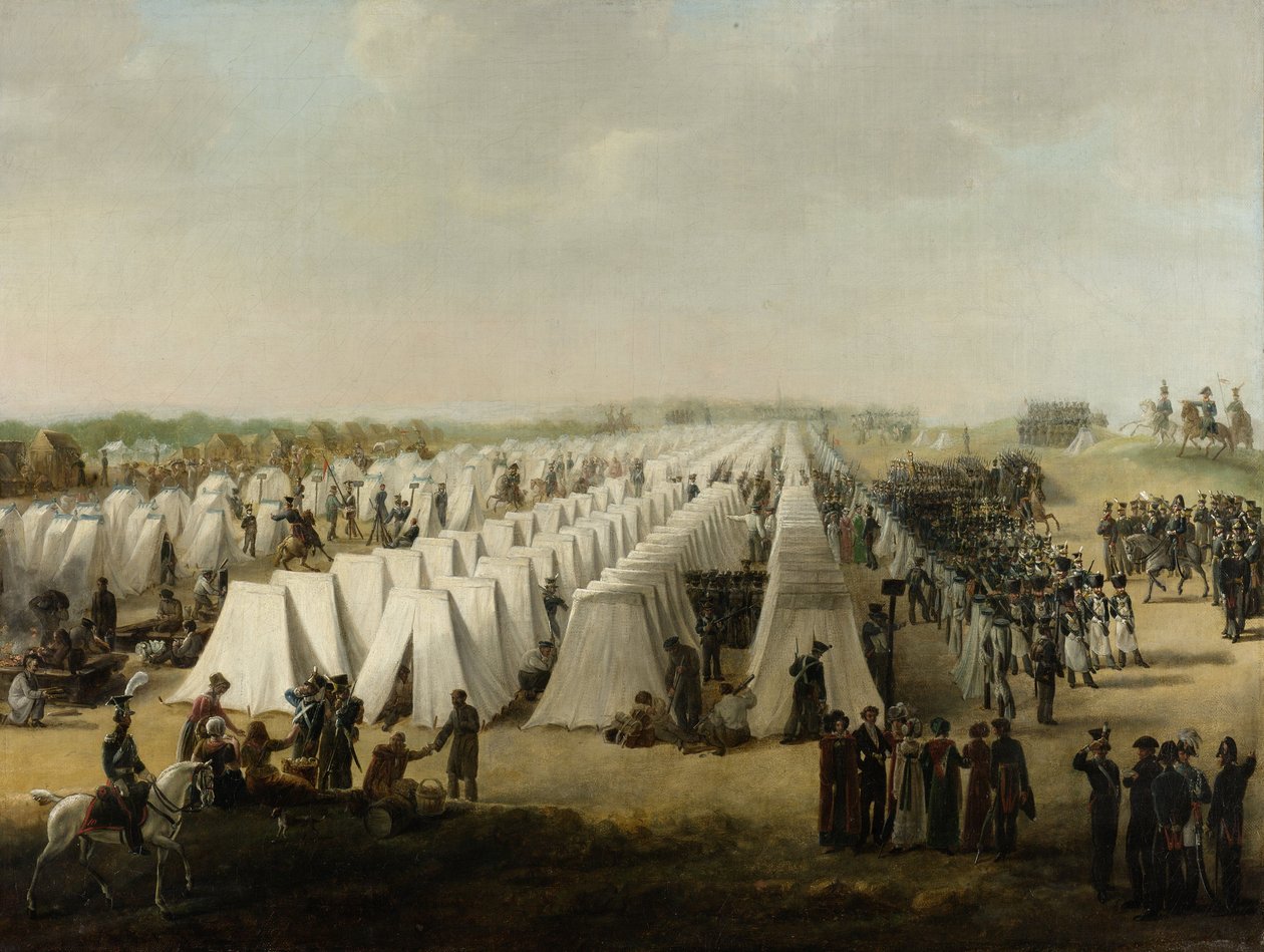 Rijen的军营，1831-5 作者 荷兰学校