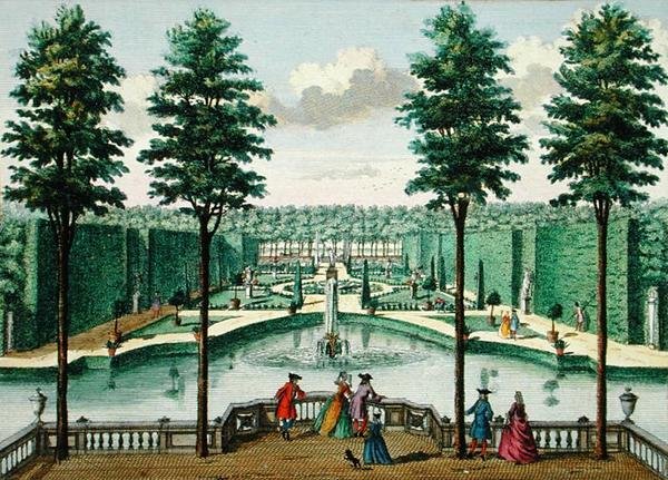 从房子里看到的花园，Watervliet，来自Het Zeganplant Kennemerlant，由Hendrick de Leth和Matthias Brouerius Van Nidek出版，发表于17-17-1730（另见172308,1723） 作者 荷兰学校
