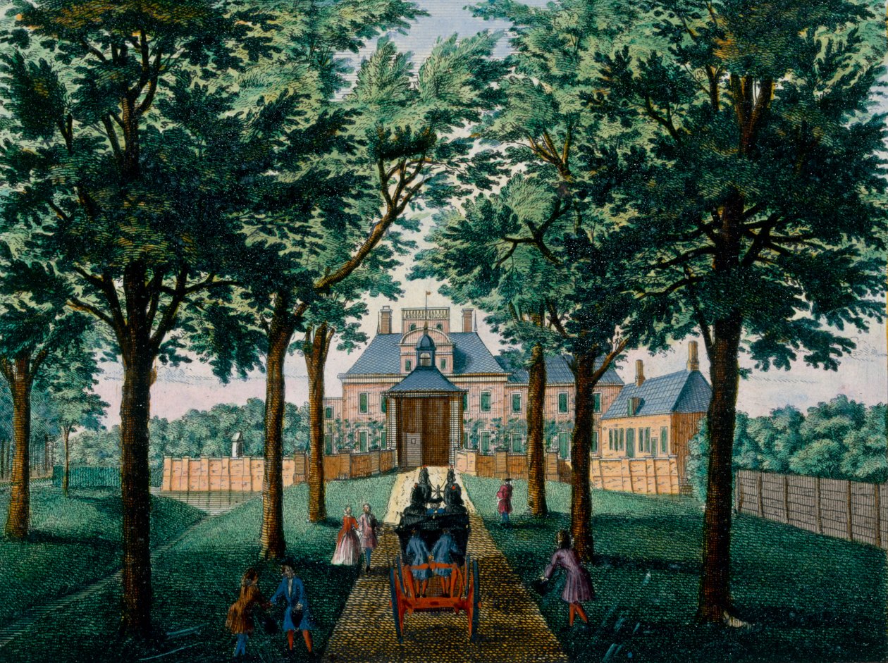 Westerhout House，来自Zeganpralent Kennemerlant的Hendrick de Leth和Matthias Brouerius Van Nidek，出版于17-17-1730 作者 荷兰学校