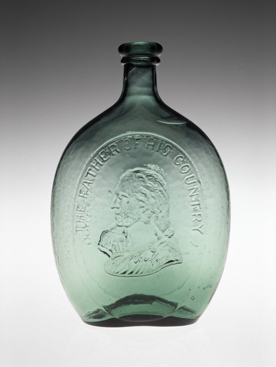 花瓶，c。 1848（无铅玻璃） 作者 Dyottville玻璃厂