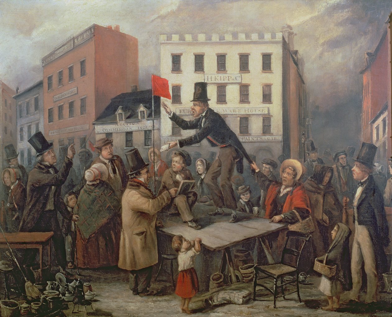 1843年在纽约Chatam街拍卖 作者 迪迪埃