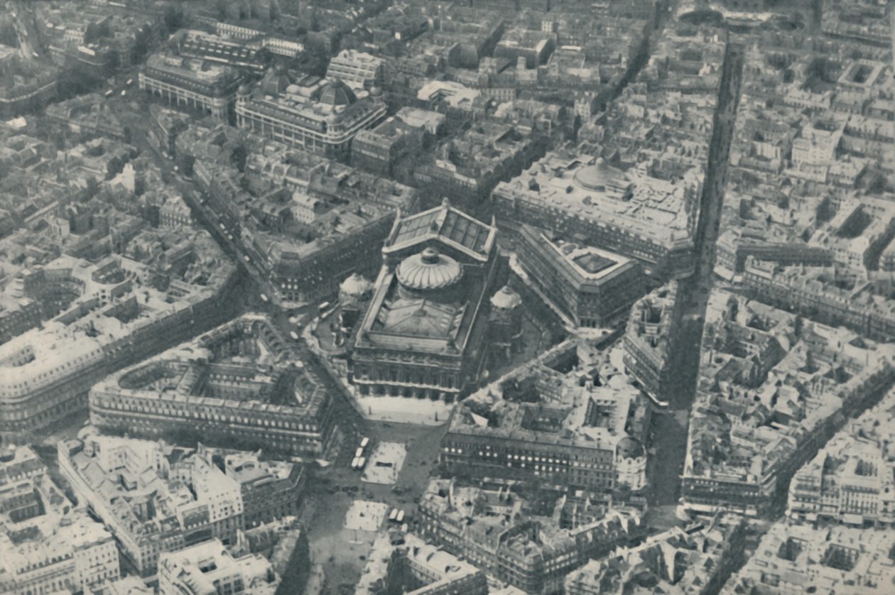 街头设计中的远见卓识，增强了巴黎的中央建筑特色，c1935年 作者 ENA