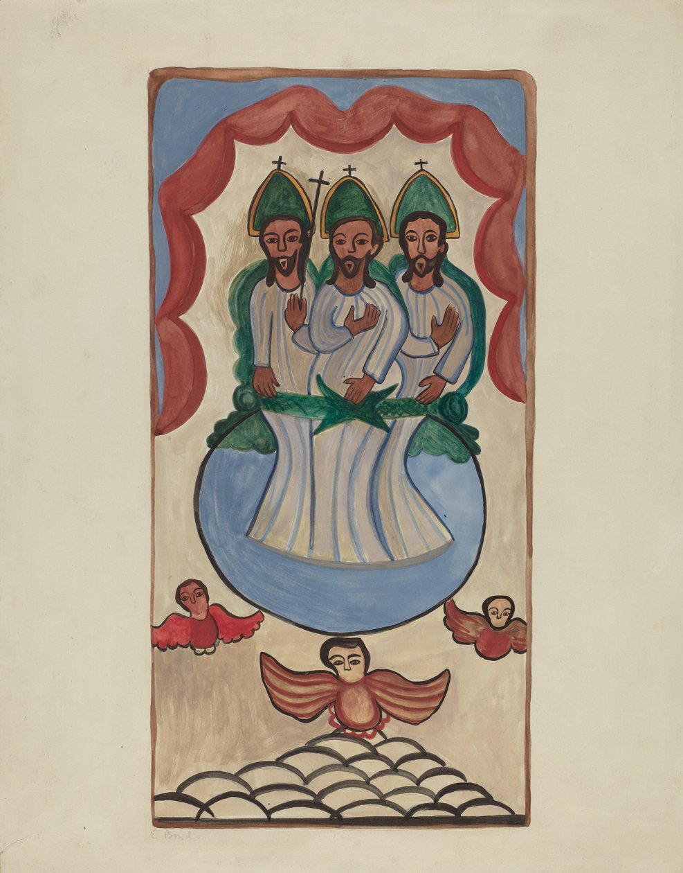 Retabla of the Trinity, c. 1936. 作者 E. 博伊德