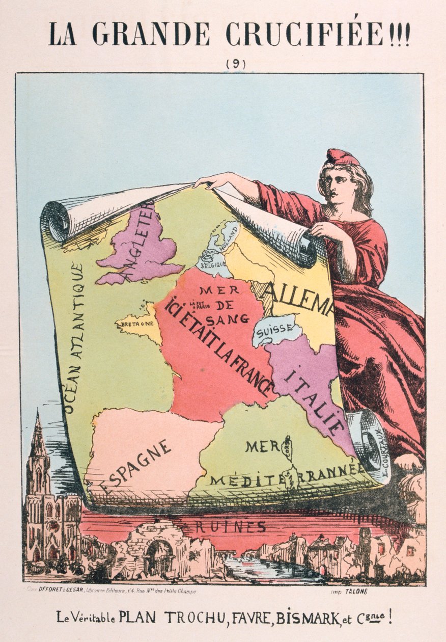 法国共和党的寓言，1871年。 作者 E.考特克斯