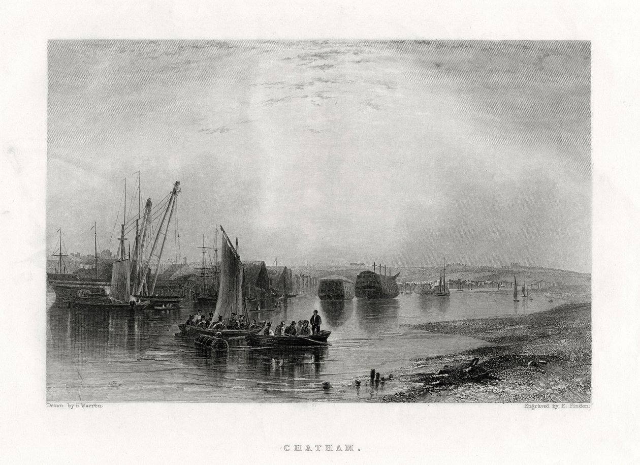 肯特郡查塔姆，1860年 作者 E.查找