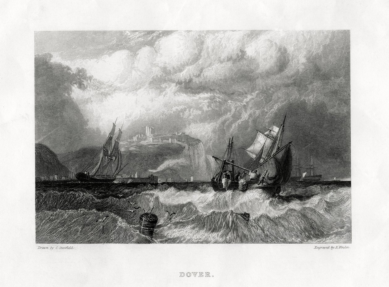 肯特郡多佛（Dover），1860年 作者 E.查找