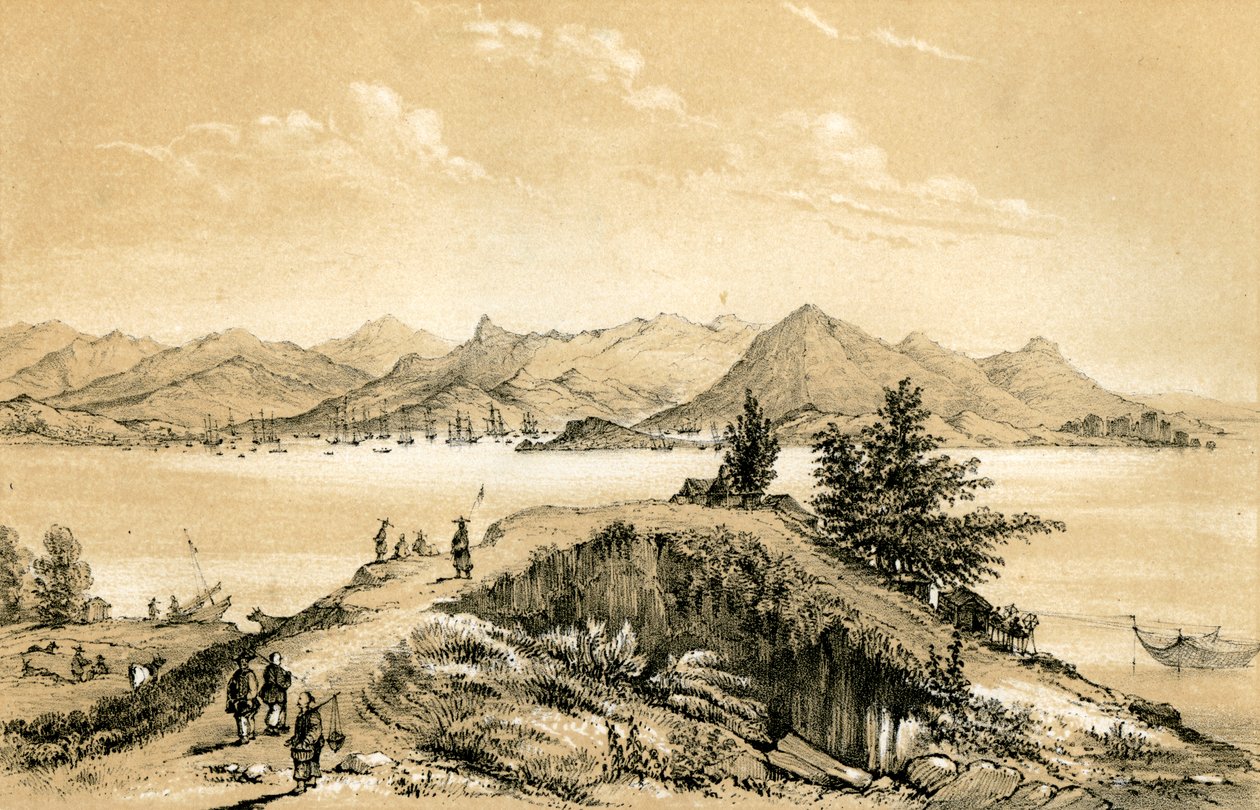 香港的海湾和岛屿，1847年 作者 吉尔克斯