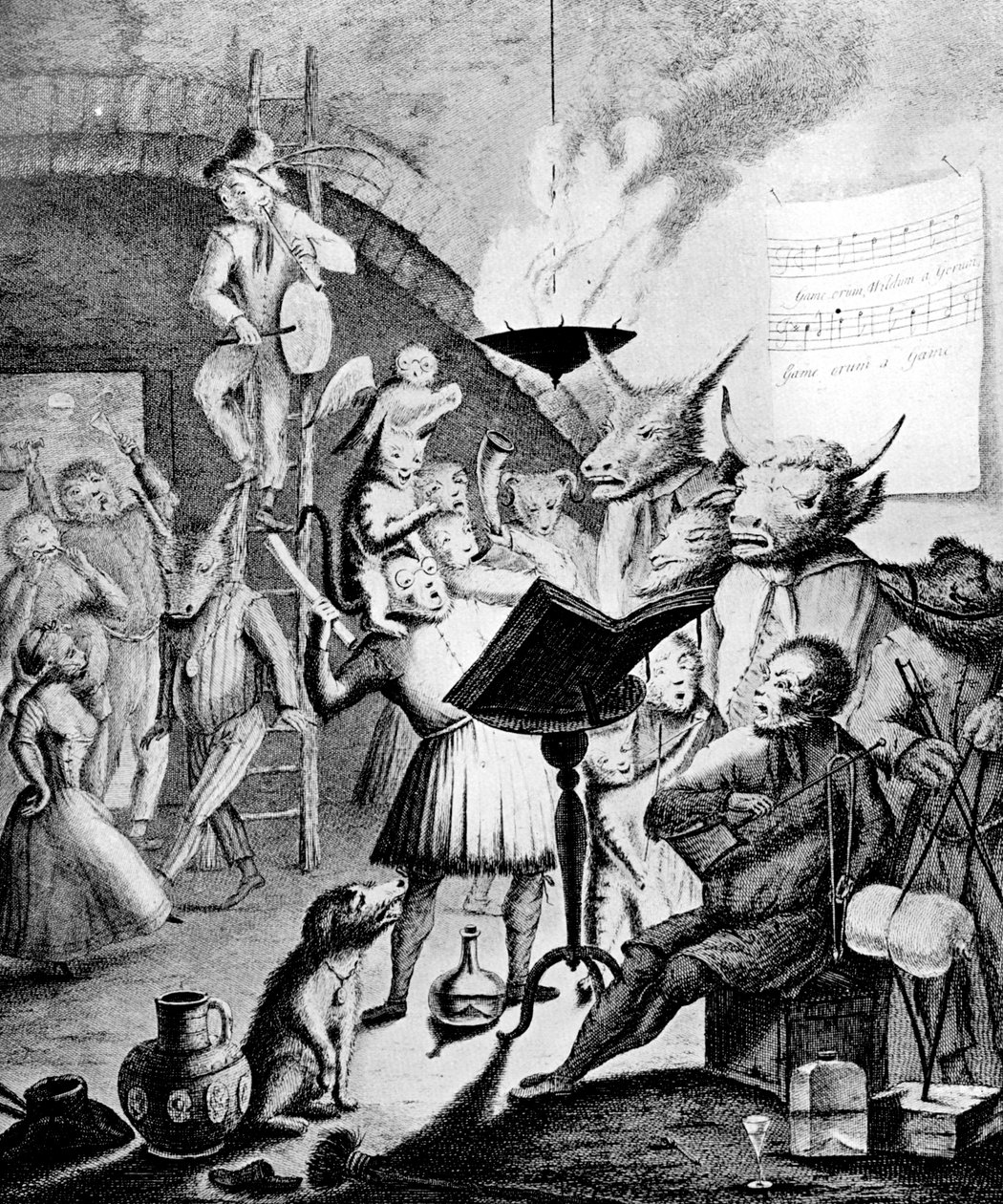 如果音乐符的魅力可以使人心醉，1730年。 作者 海姆斯基克