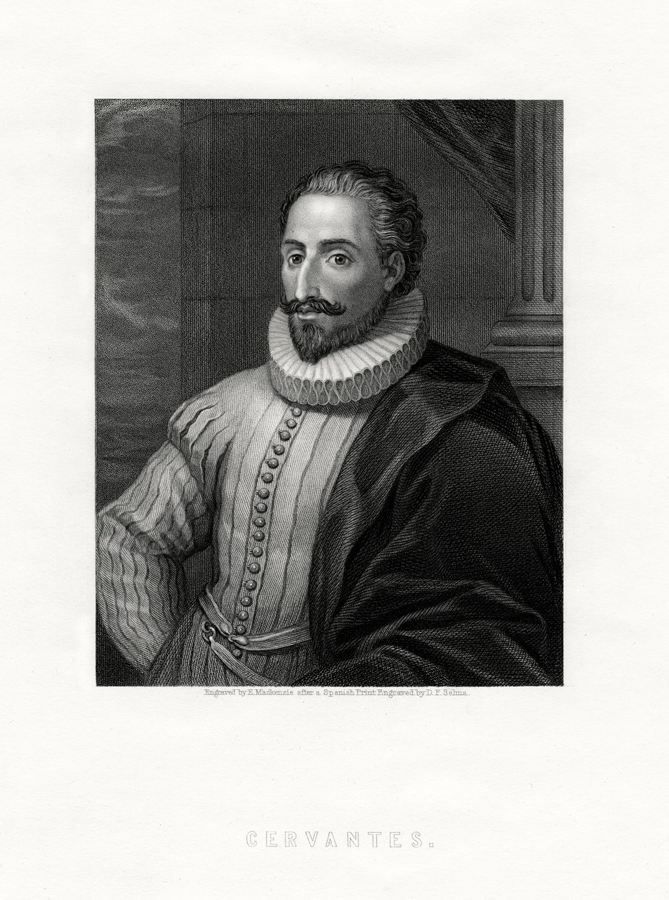 西班牙小说家，诗人和剧作家米格尔·德·塞万提斯（Miguel de Cervantes），十九世纪 作者 麦肯齐
