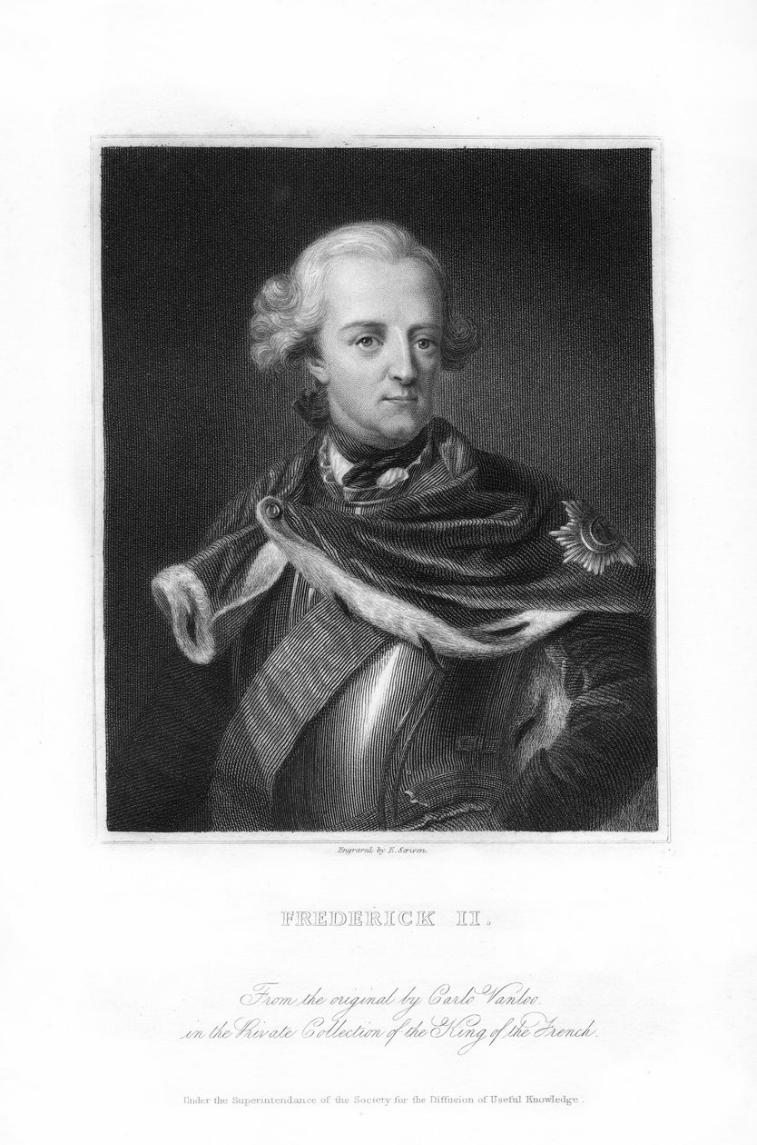 普鲁士国王腓特烈大帝（Frederick the Great），1836年。 作者 E.斯克里文