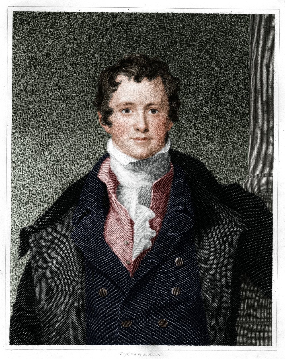 汉弗莱·戴维（Humphry Davy），英国化学家，1833年 作者 E.斯克里文