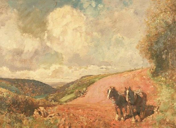 德文郡的红色土壤 作者 E. 和 Freyburg FP (fl.c. 1896) Bucknall