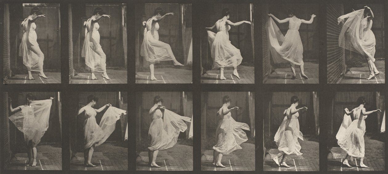 板块编号188。跳舞的花式，1887年。 作者 爱德沃德·迈布里奇