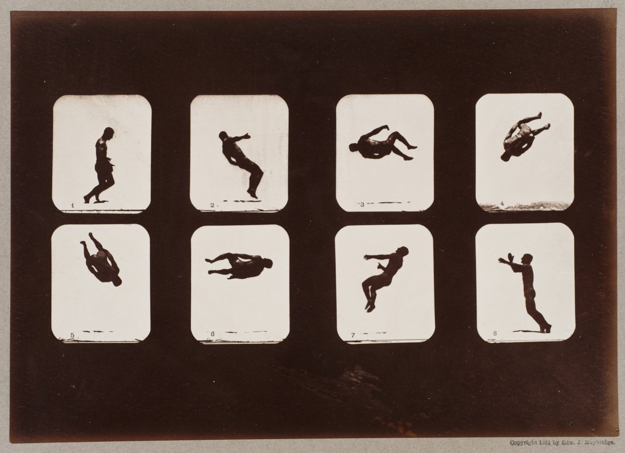 Plate 106. Athletes, Twisting Summersault 作者 爱德沃德·迈布里奇