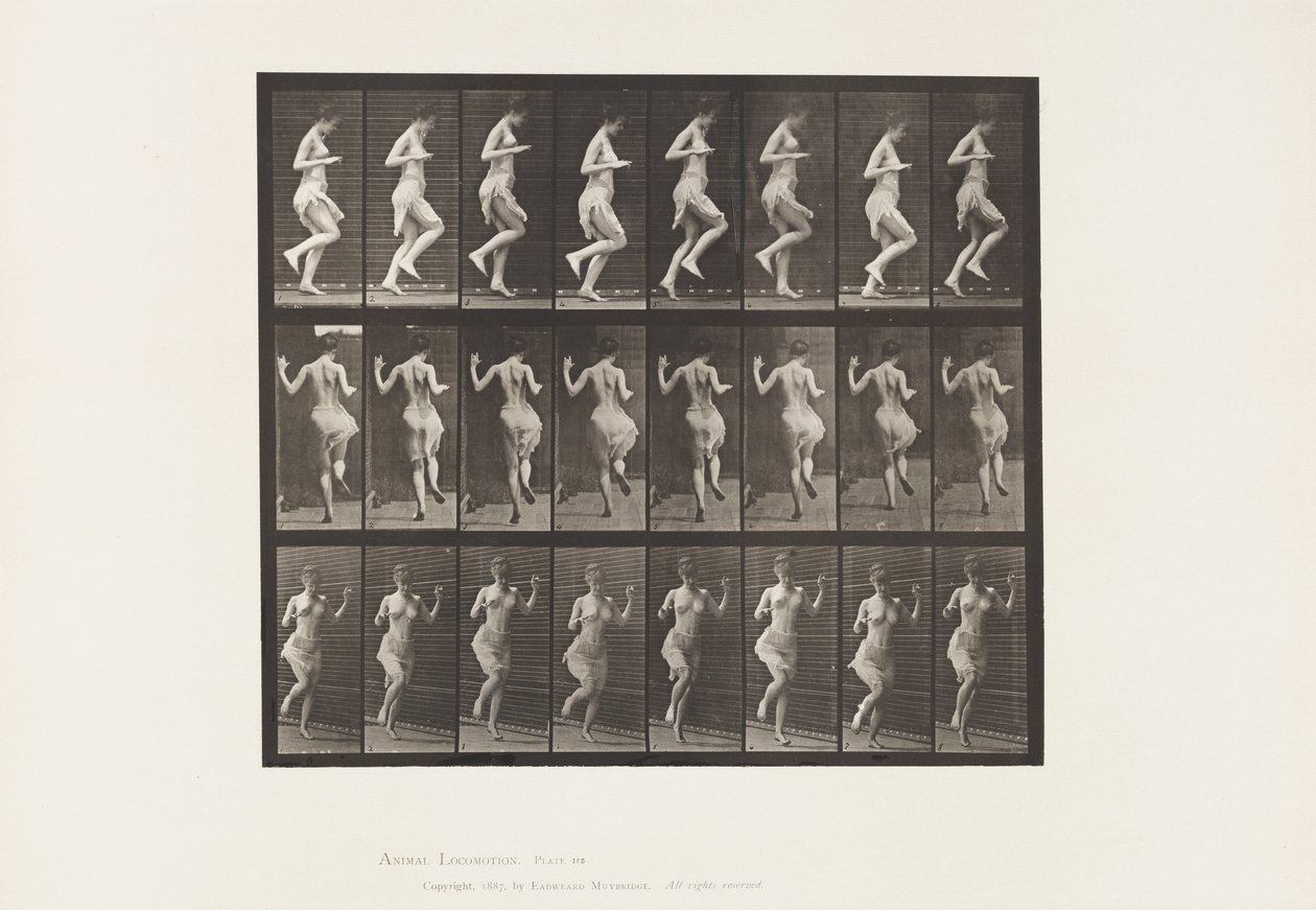 板块185.Hopping On Left Foot，1885 作者 爱德沃德·迈布里奇