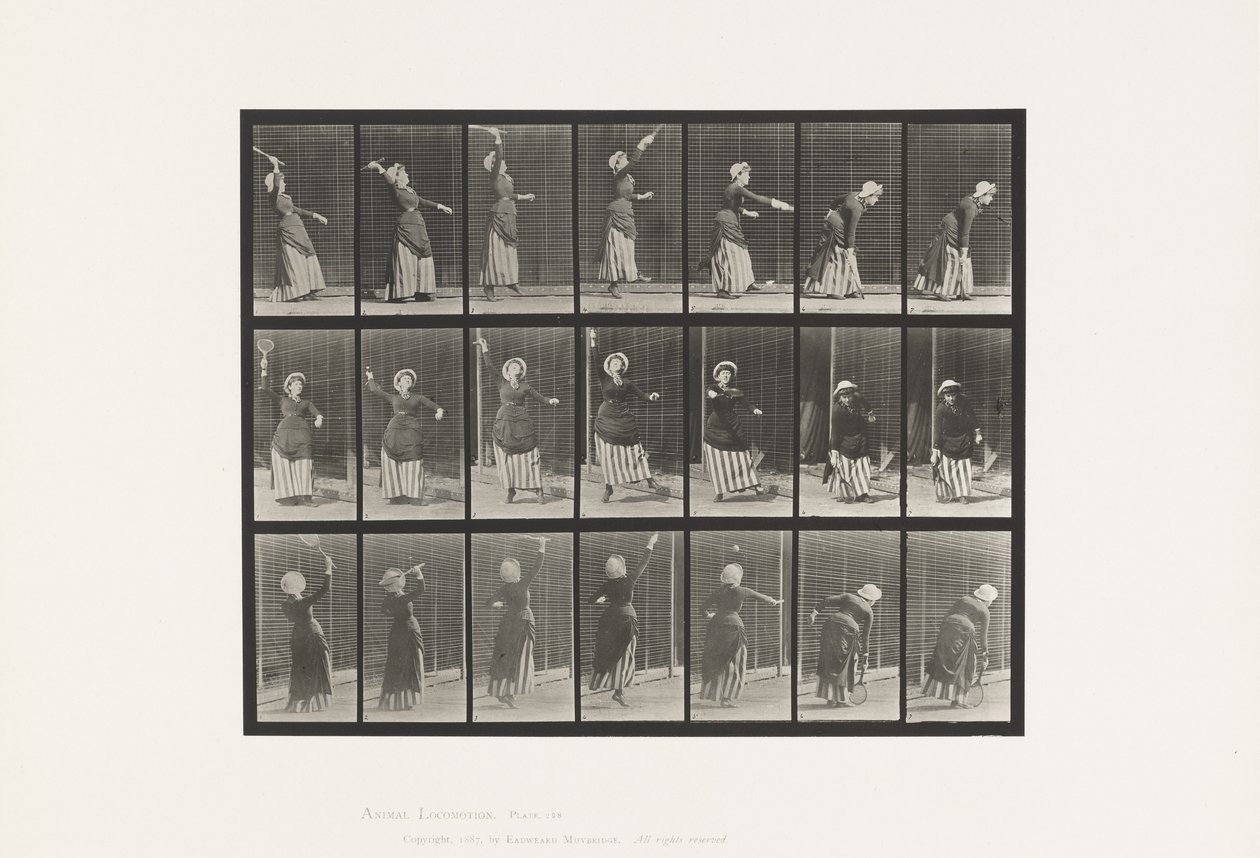 Plate 298.Lawn Tennis 作者 爱德沃德·迈布里奇