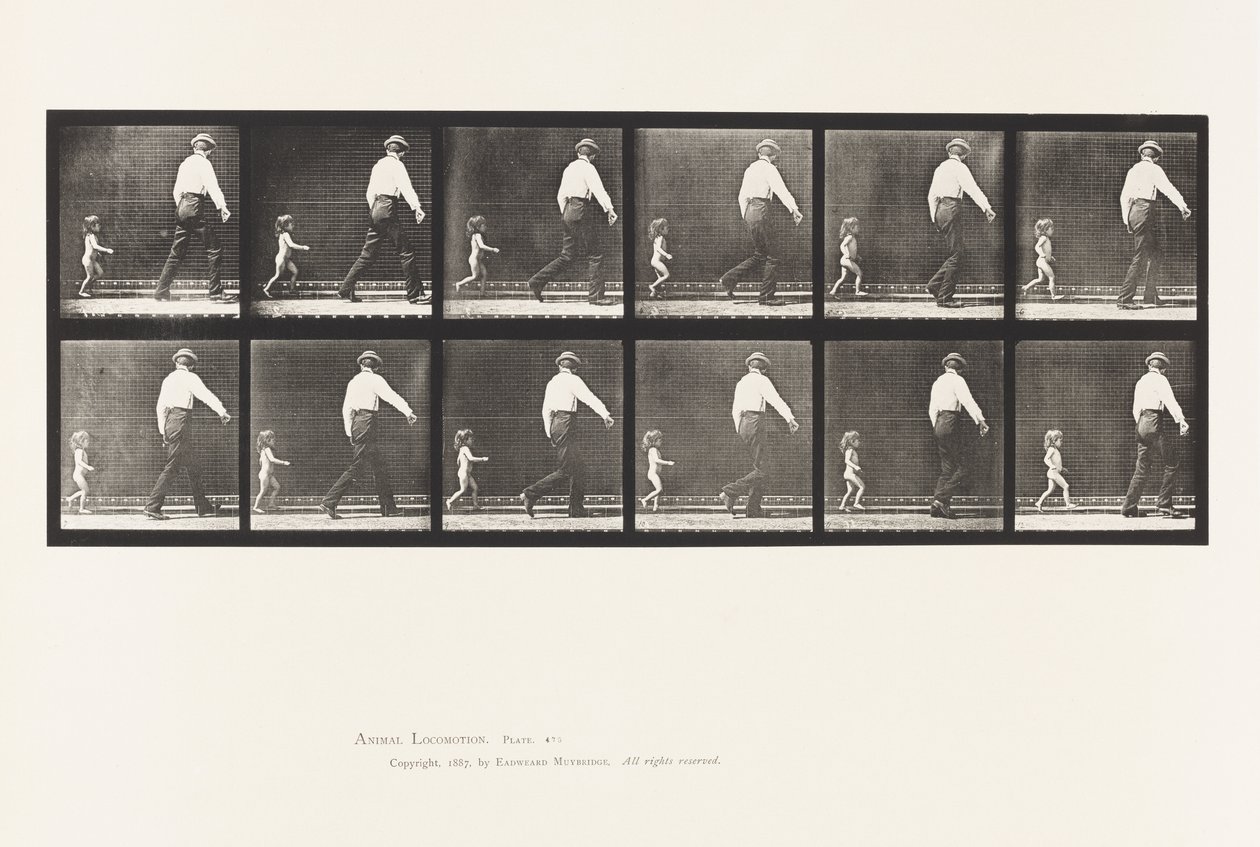 Plate 470. Child 20N, Running after a Man 作者 爱德沃德·迈布里奇