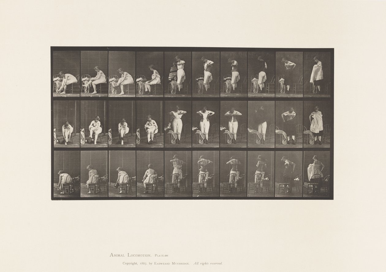 Plate 494. Miscellaneous Phases of the Toilet 作者 爱德沃德·迈布里奇