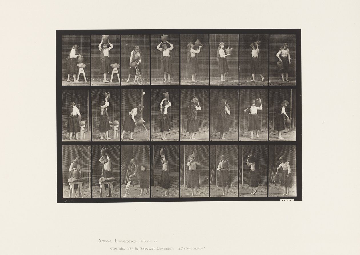 Plate 517. Miscellaneous Movements with a Water Jar 作者 爱德沃德·迈布里奇