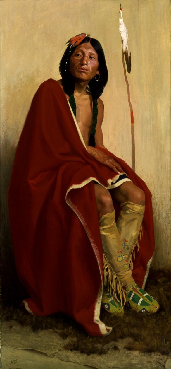 陶斯部落的Elk-Foot，1909年。 作者 欧文·欧文·库斯