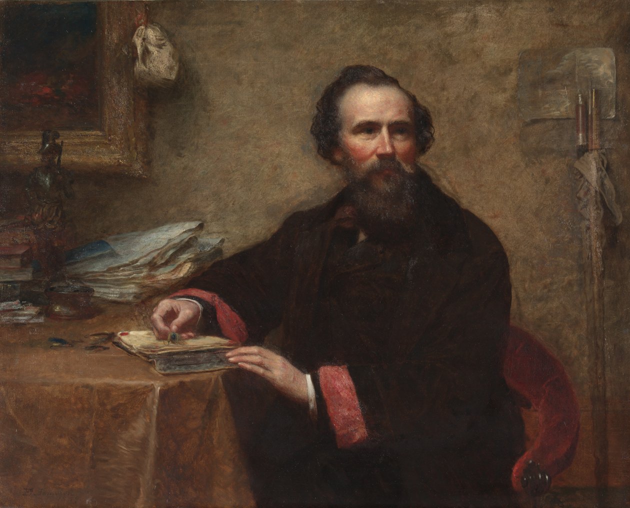 Genio C.Scott肖像，1859年。 作者 伊士曼·约翰逊