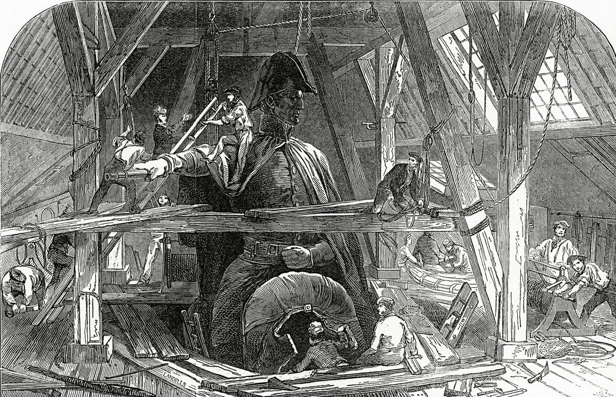 怀亚特先生的铸造厂于1846年7月11日出版于“伦敦新闻画报” 作者 埃比尼泽·兰德尔斯