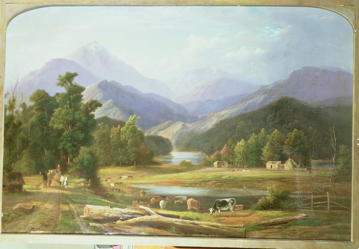 新西兰风景，1872年 作者 埃比尼泽厨师