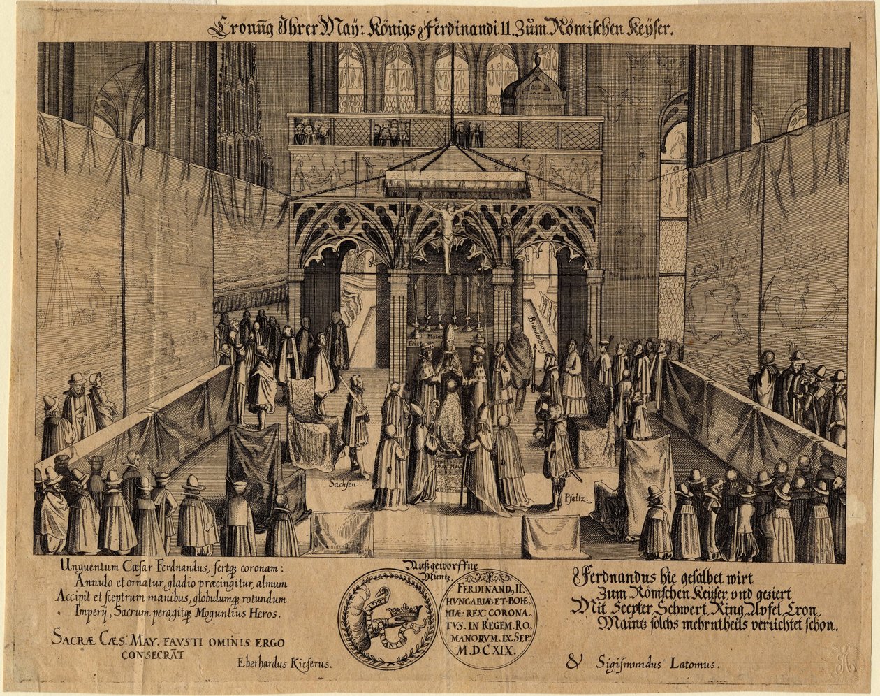 Ferdinand II Empereur des Romains (1578-1637) - The coronation of King Ferdinand II as Holy Roman Emperor 作者 埃伯哈德·基瑟