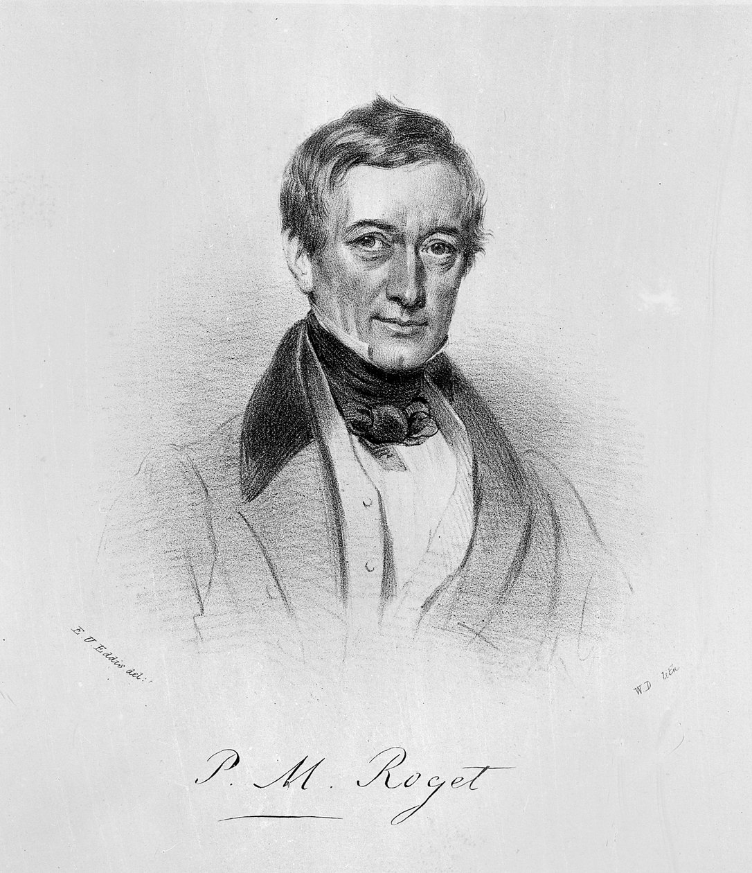 P.M. Roget，约1835年（石版画 作者 伊甸园厄普顿（之后）埃迪斯