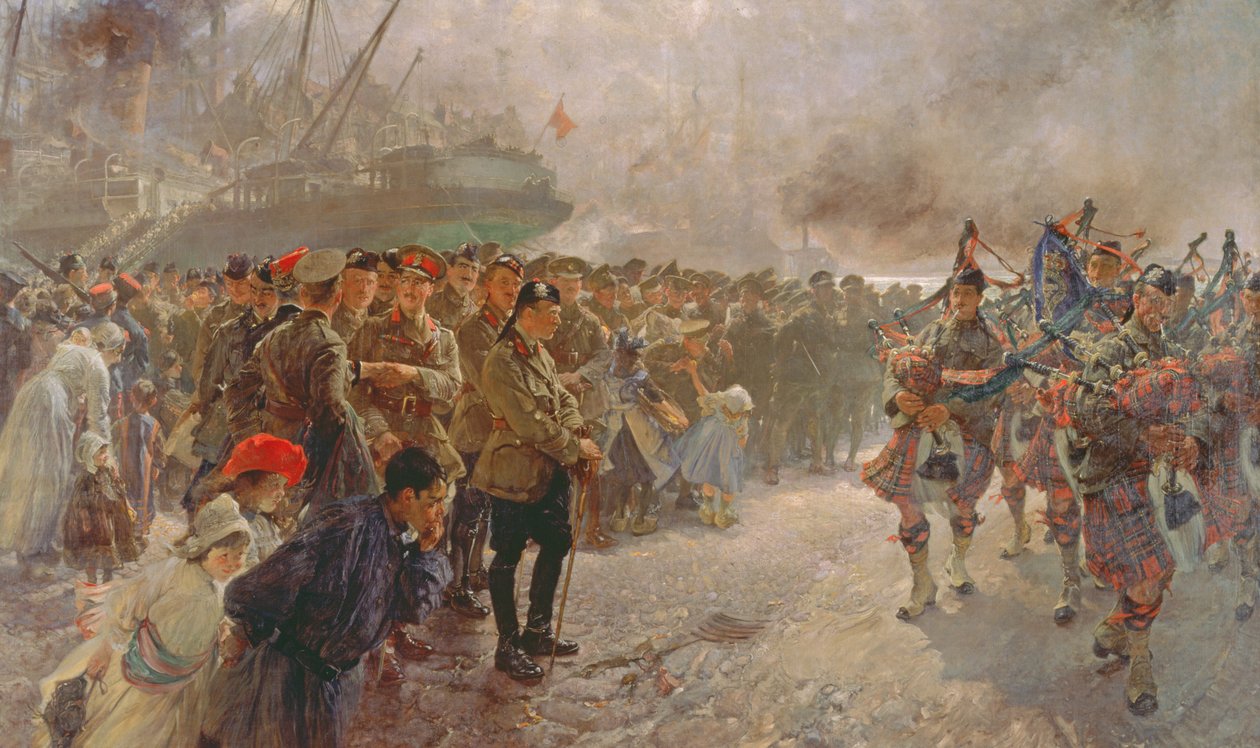 1915年在圣纳泽尔登陆第一加拿大分部 作者 埃德加·邦迪