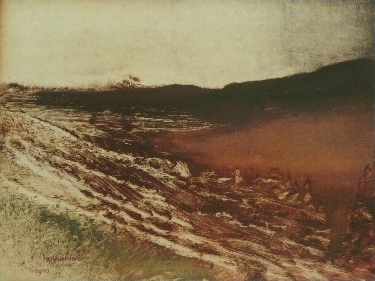 Bourgognen风景 作者 埃德加·德加