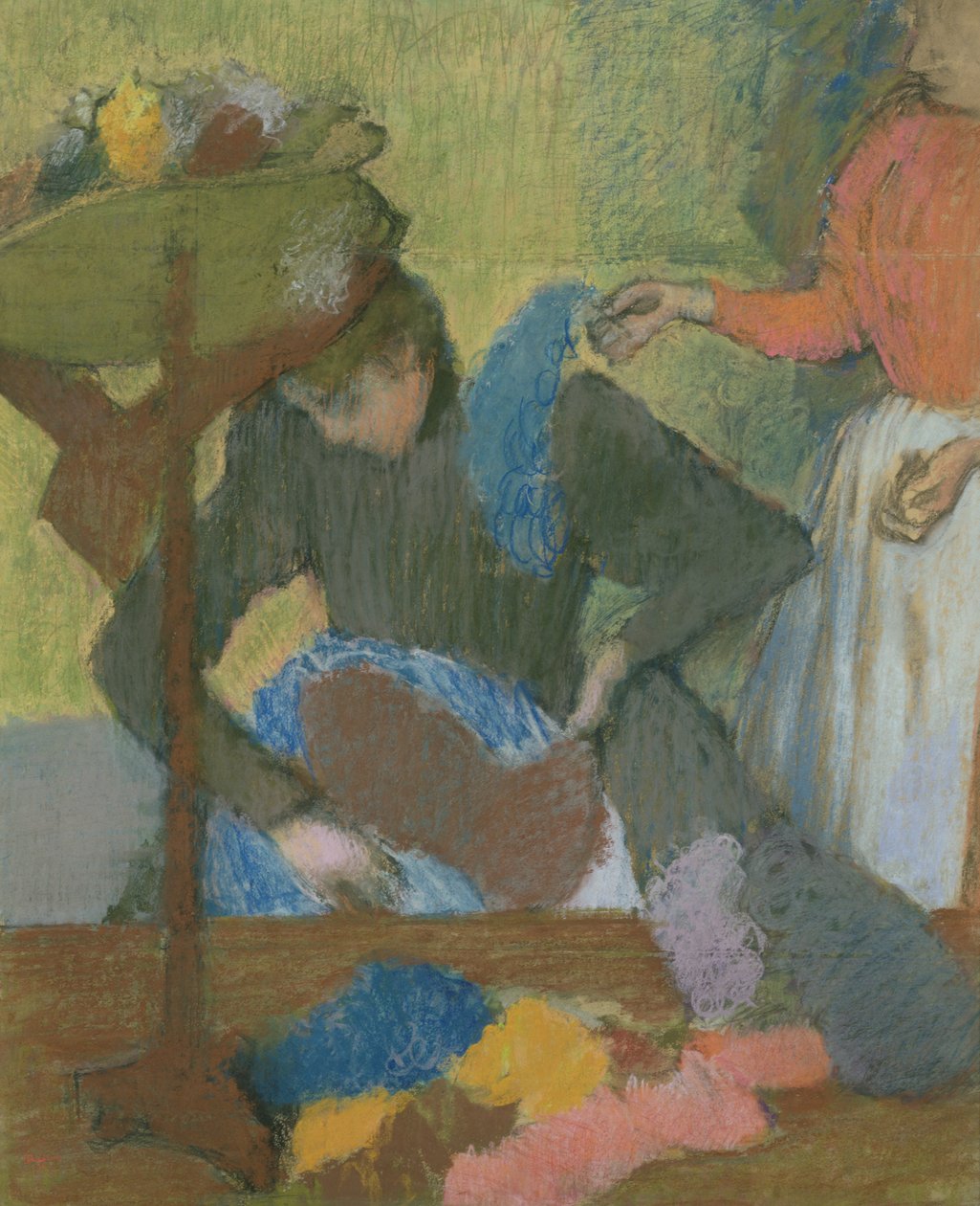 在Milliner&39;s，c.1898（纸上粉彩） 作者 埃德加·德加