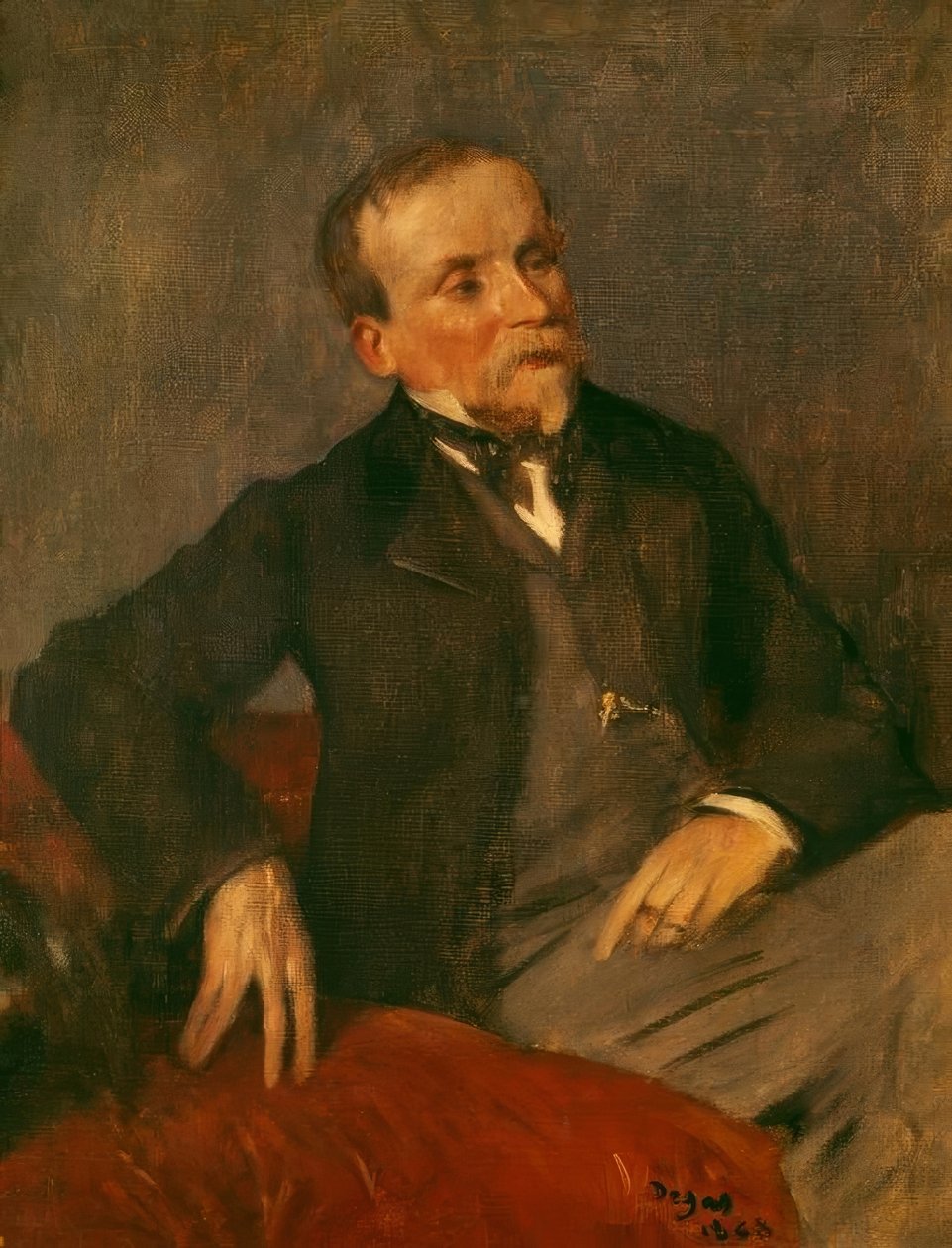 Evariste de Valernes（1816-1897）画家和艺术家朋友 作者 埃德加·德加