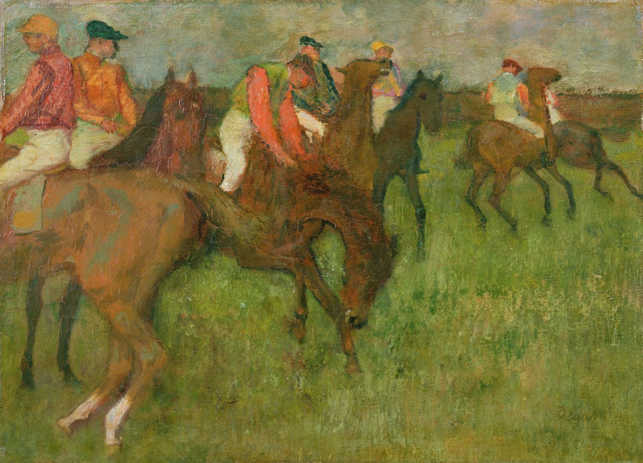 Jockeys，1886-90 作者 埃德加·德加