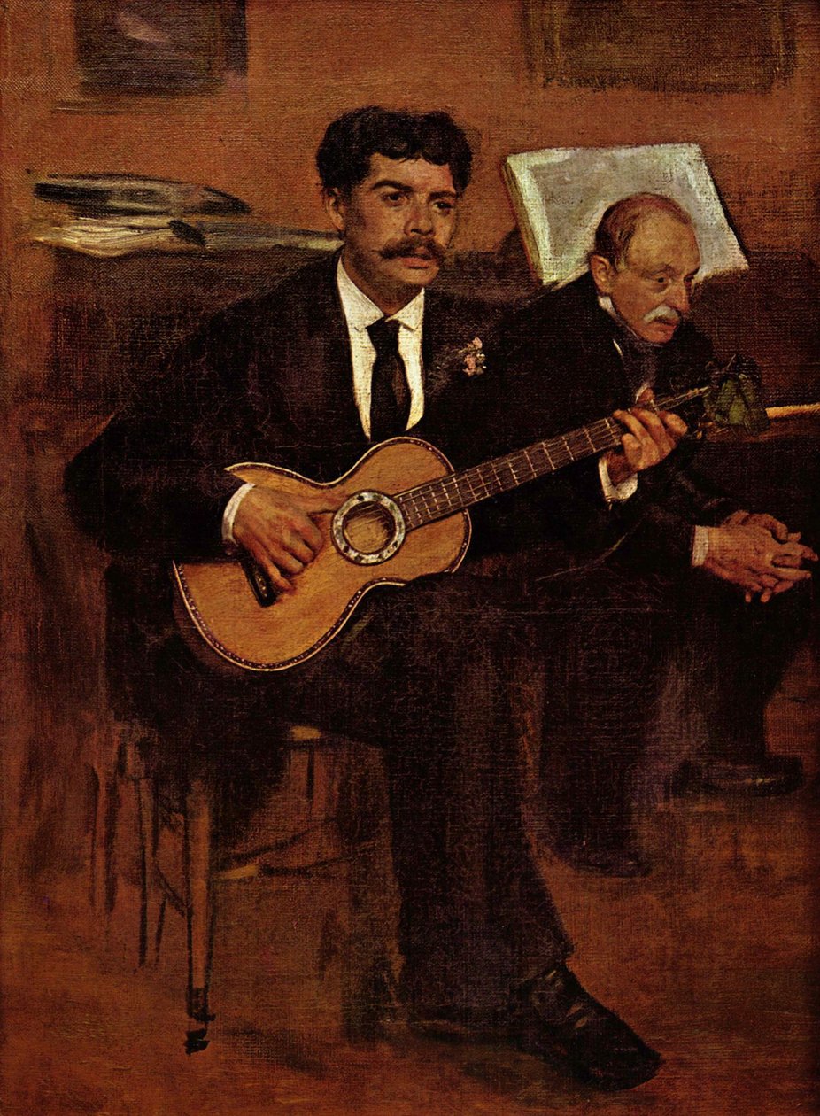 Lorenzo Pagans和Auguste de Gas 作者 埃德加·德加