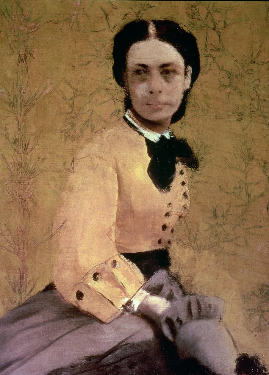 公主Pauline de Metternich的肖像，1865年 作者 埃德加·德加