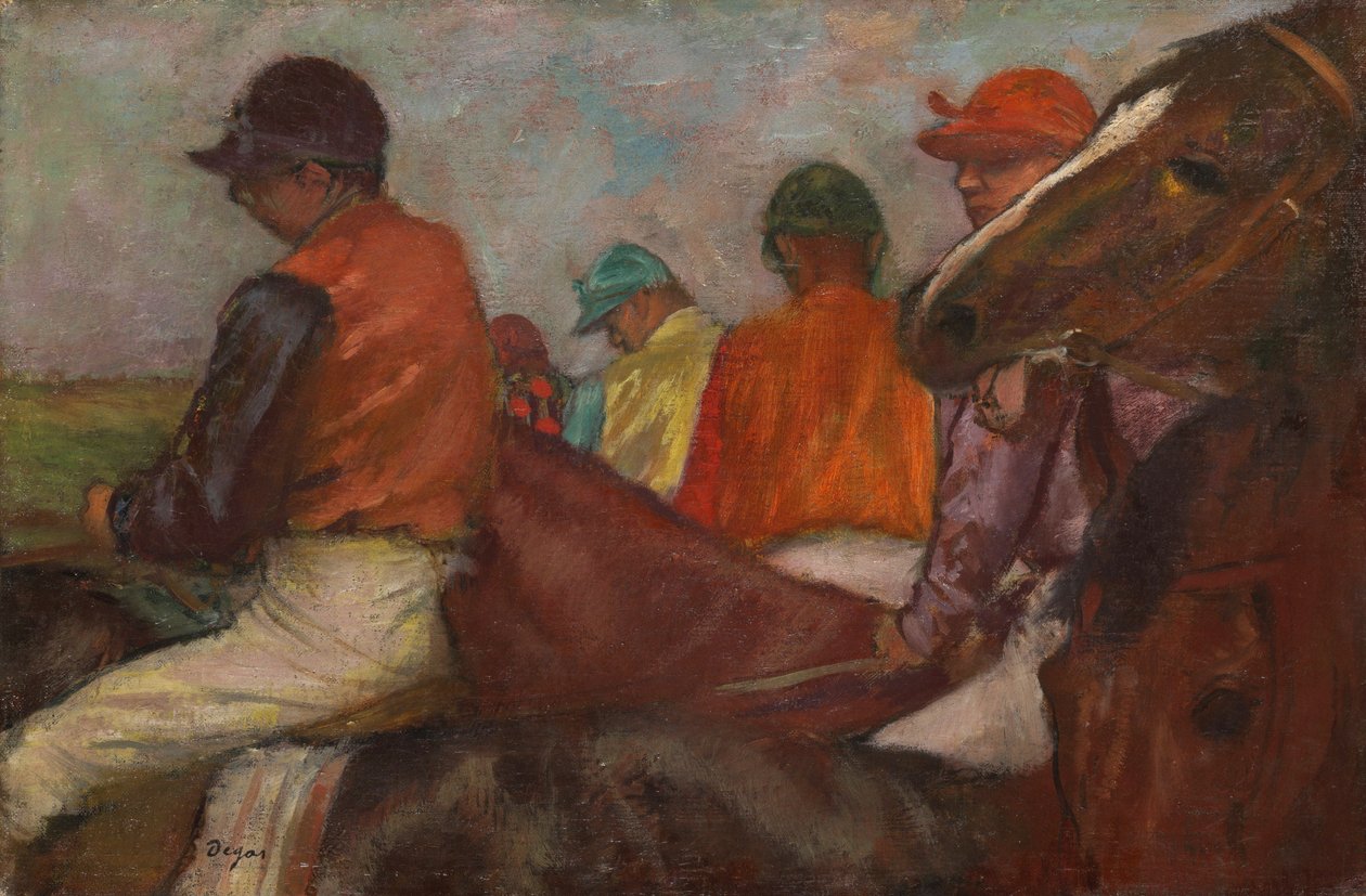 骑师，c.1882 作者 埃德加·德加