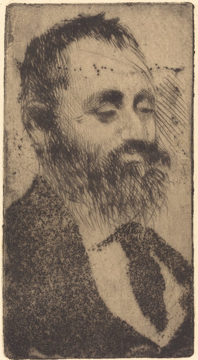 阿尔丰斯-赫希，1875年。 作者 埃德加·德加