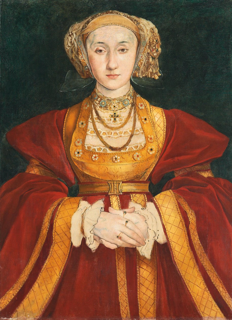 克利夫斯的安妮（Anne of Cleves），效仿年轻的汉斯·霍尔拜因（c。1860-62） 作者 埃德加·德加