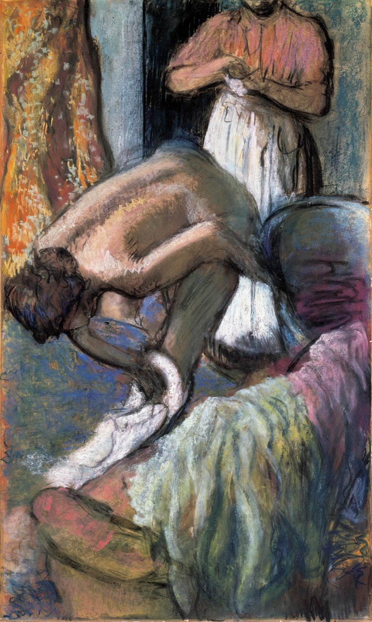 浴后早餐 作者 埃德加·德加