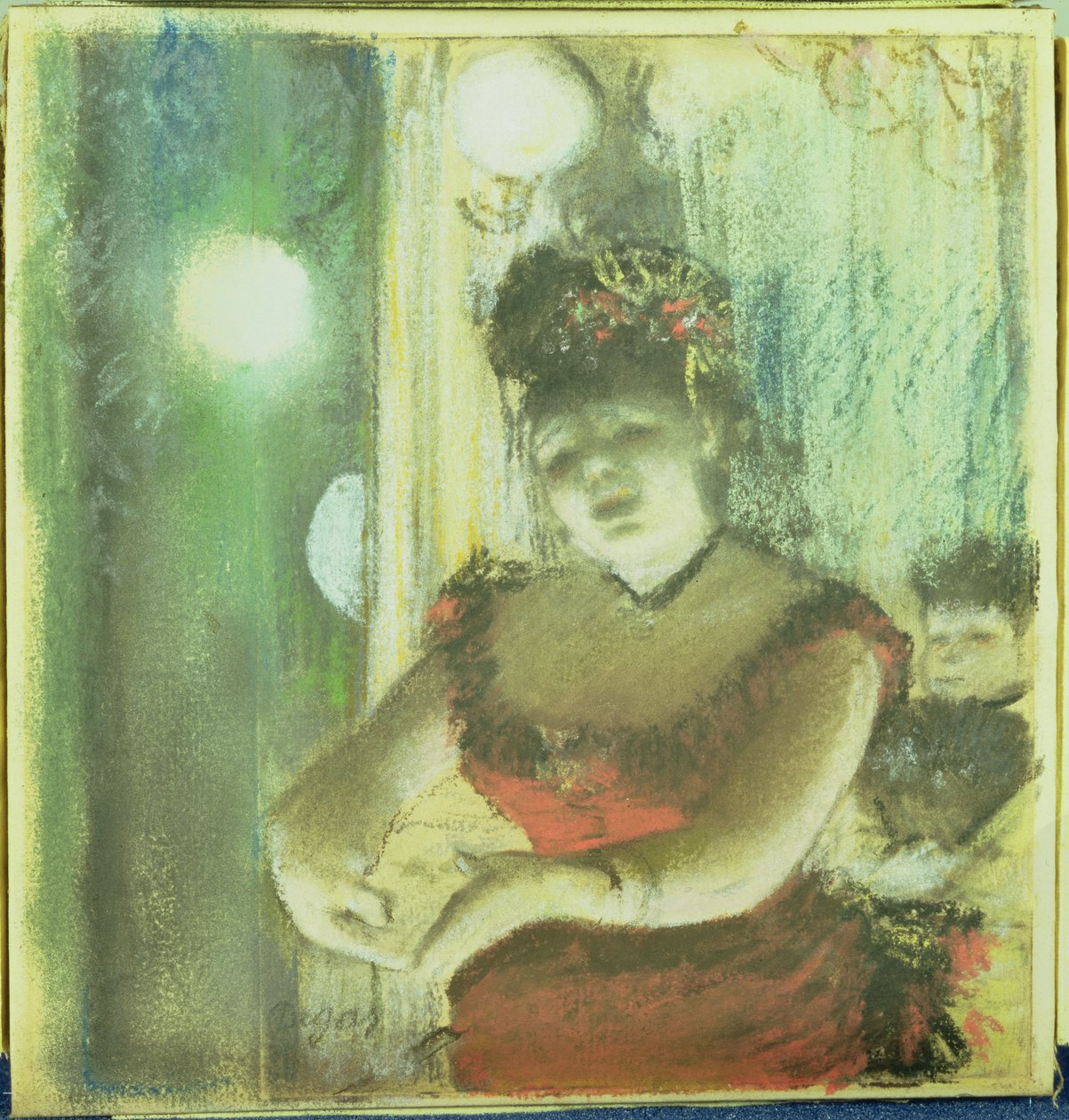 Cafe-Concert Singer，约1878年 作者 埃德加·德加