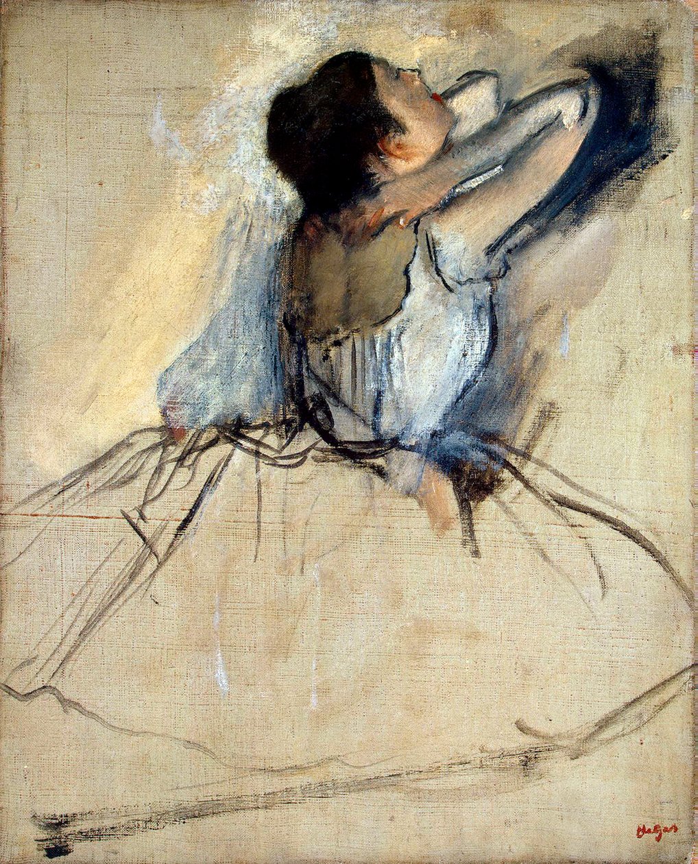 舞者，c1874。 作者 埃德加·德加