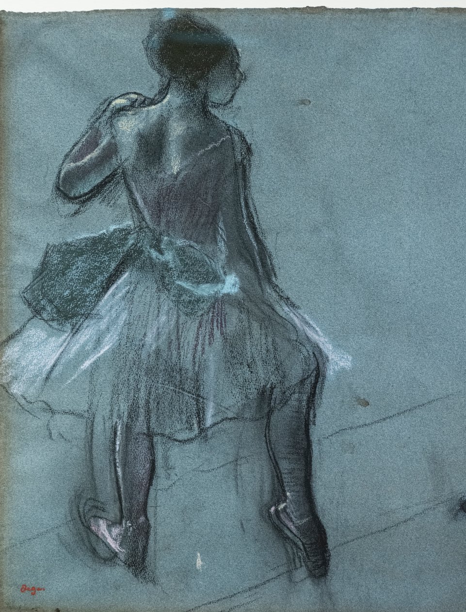 Dancer from back and three foot studies (detail). Around 1878. Charcoal and pastel on paper 作者 埃德加·德加