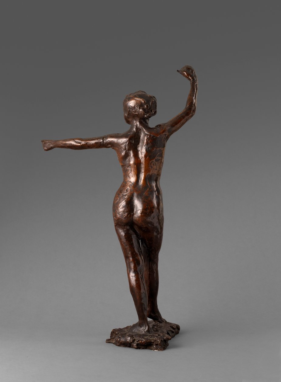 舞者准备跳舞，右脚向前，舞蹈准备，右脚向前，1895-1901年 作者 埃德加·德加
