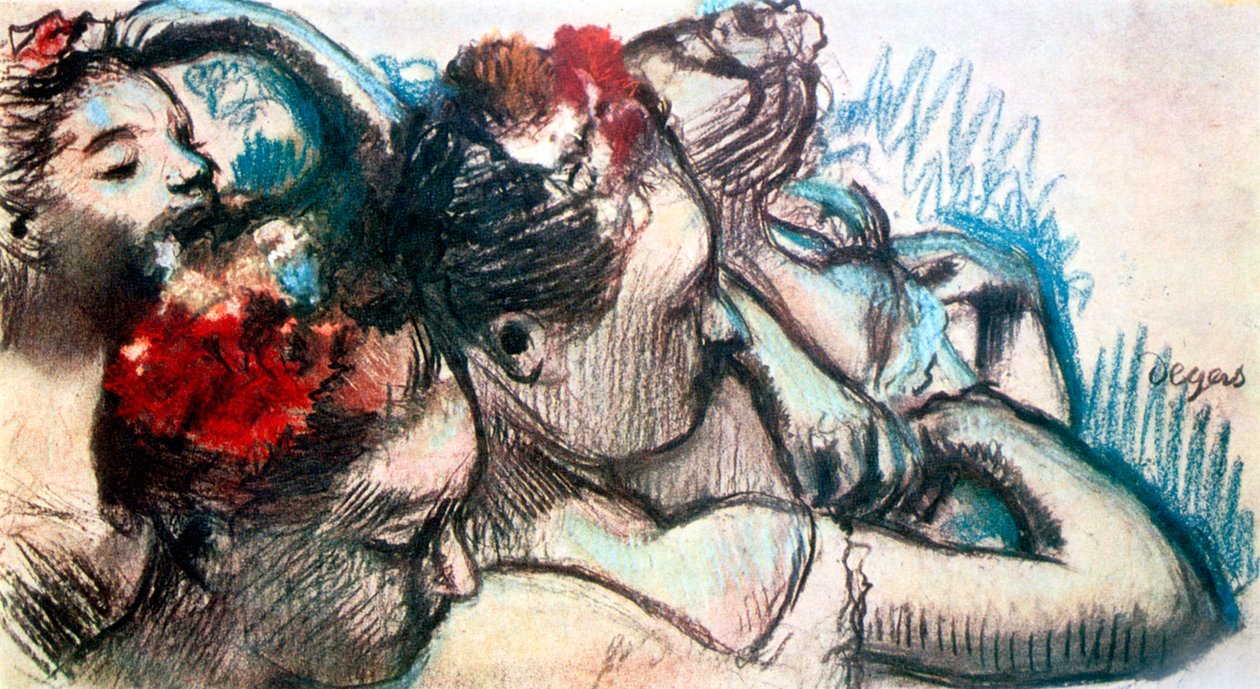 舞者之头，1899年 作者 埃德加·德加