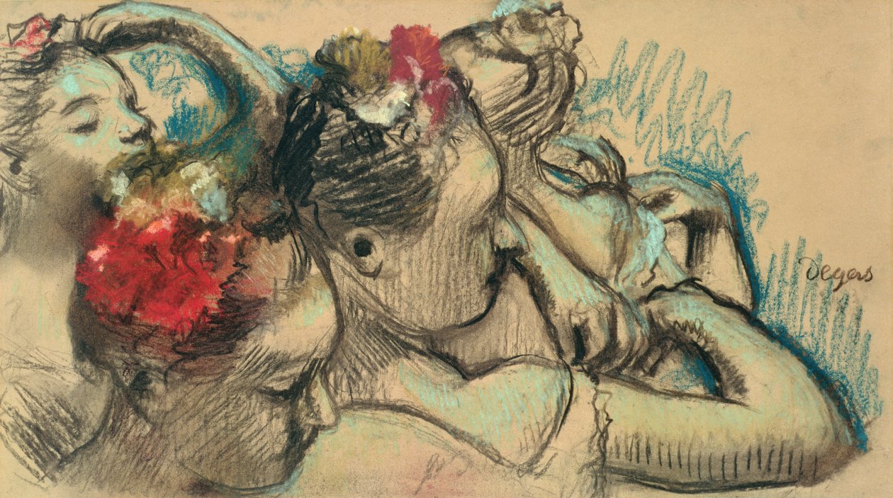 舞者，约1896-8（纸上粉笔画 作者 埃德加·德加