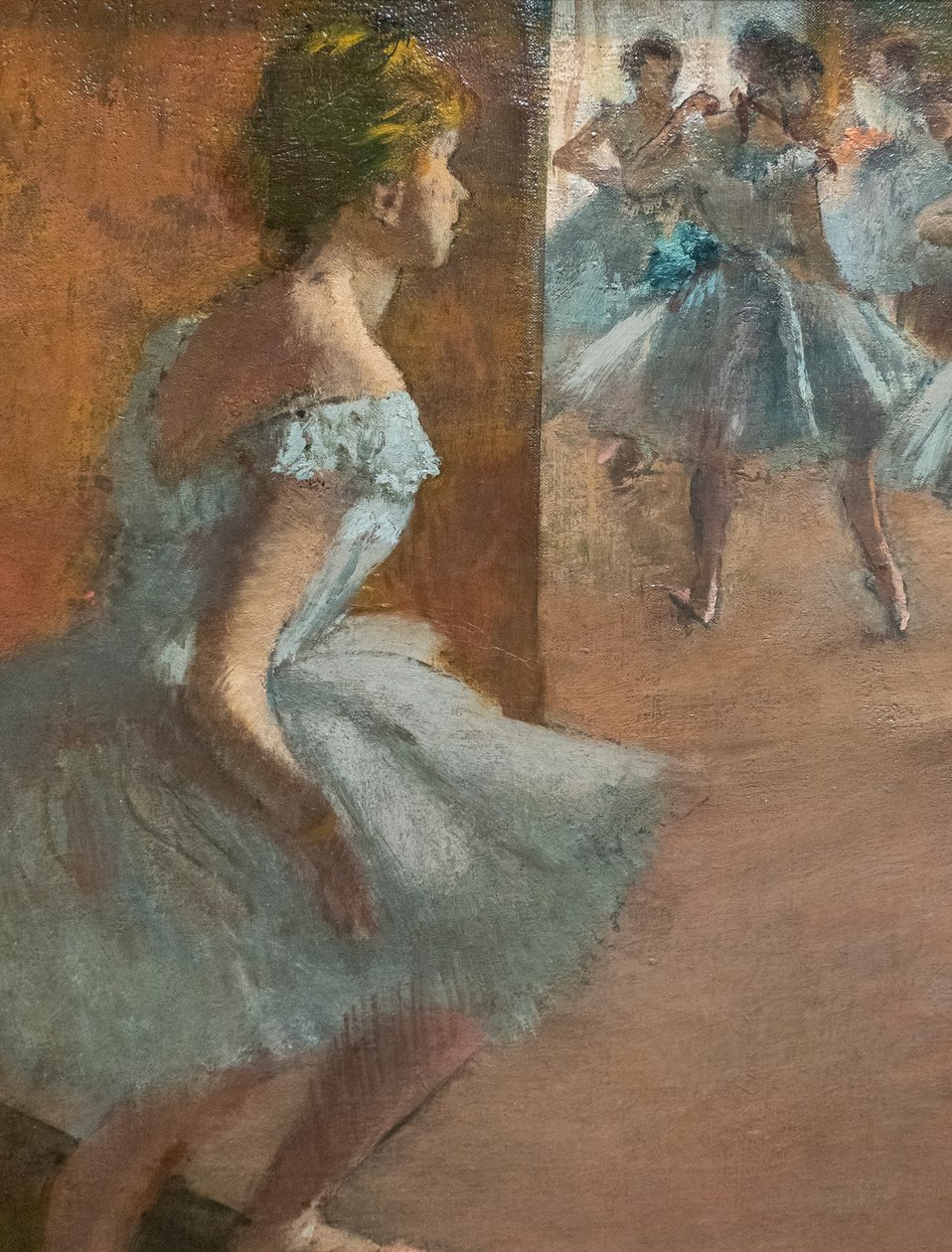 Dancers climbing a staircase (detail). Between 1886 and 1888. Oil on canvas. 作者 埃德加·德加