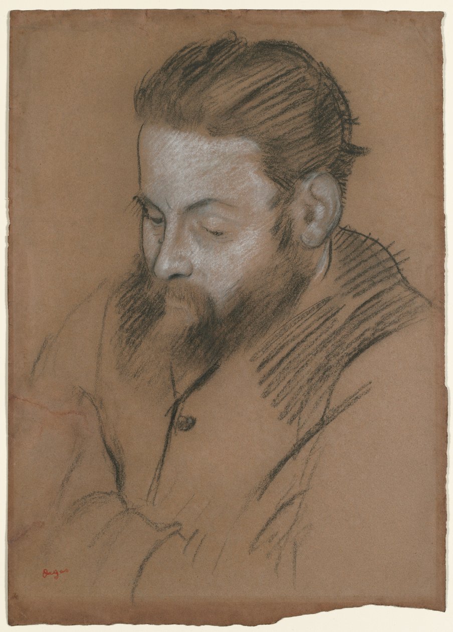 迭戈·马蒂利（Diego Martelli），1879年。 作者 埃德加·德加